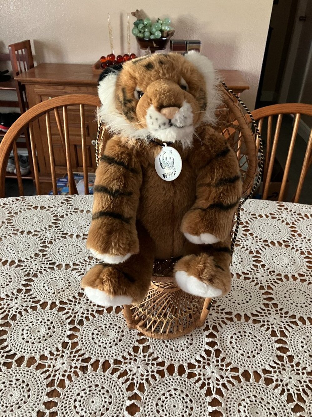 Vintage 2001 Build-A-Bear BAB WWF World Wildlife Fund Series Plush Tiger